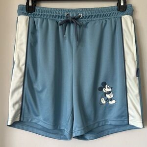 Mickey Mouse Shorts Adult Sz Small Blue Spirit Jersey Mesh Disney Baggy Y2K